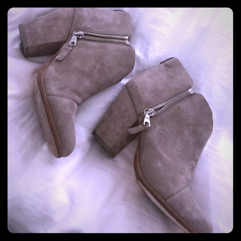 Stone suede Rag and Bond booties